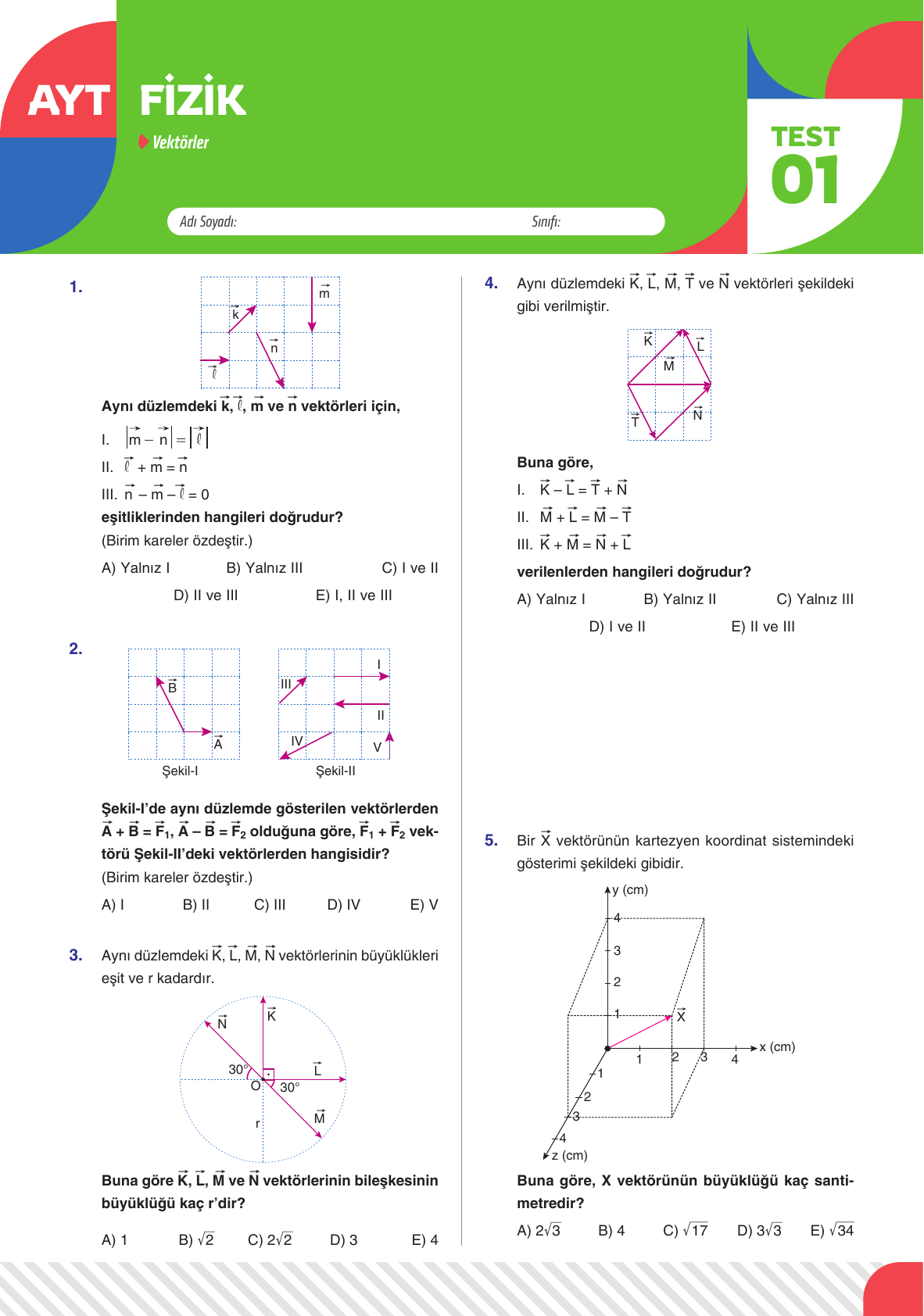 2026 AYT Fizik Yaprak Test 01