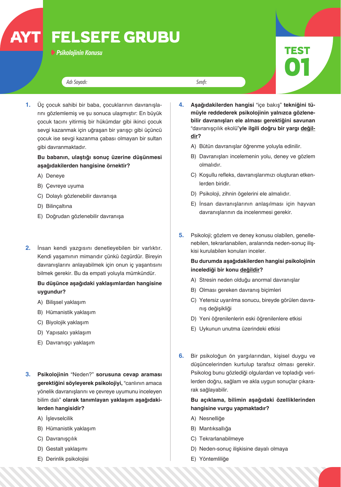 2026 AYT Felsefe Yaprak Test 01